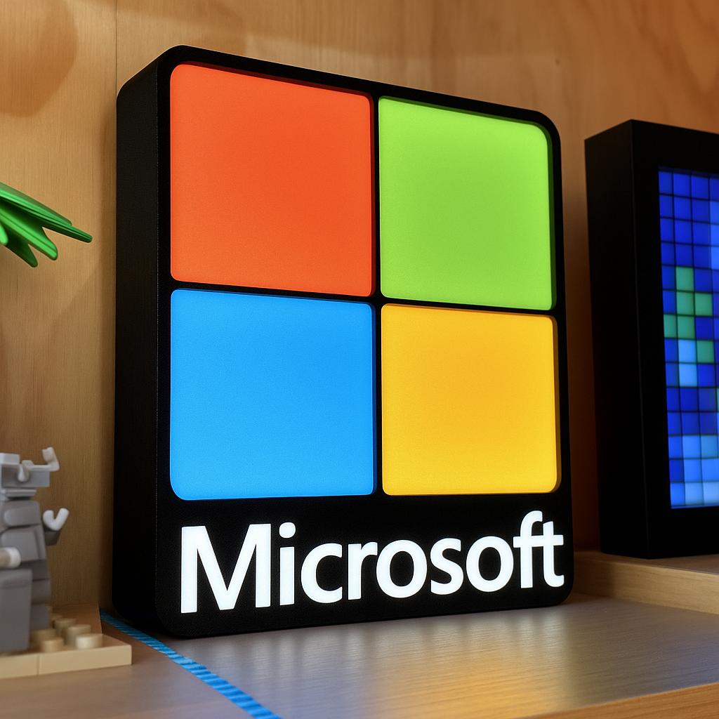 Microsoft 3D LED Logo Light Box