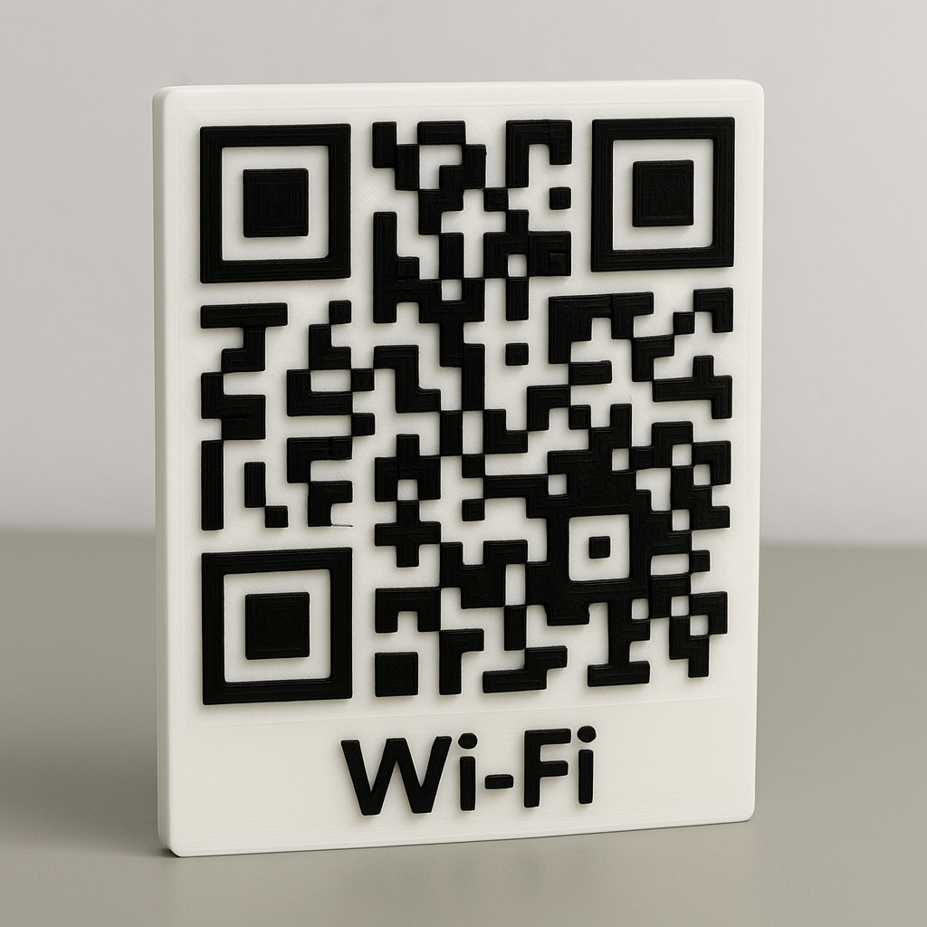 Custom 3D Printed QR Code Sign