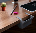 3D Printed Desk Trash Bin – Minimal Clip-On Organizer