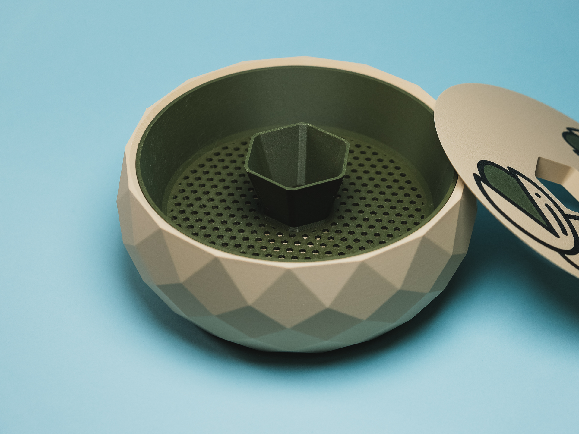 Geometric Snack Bowl – Modern 3D Printed Design