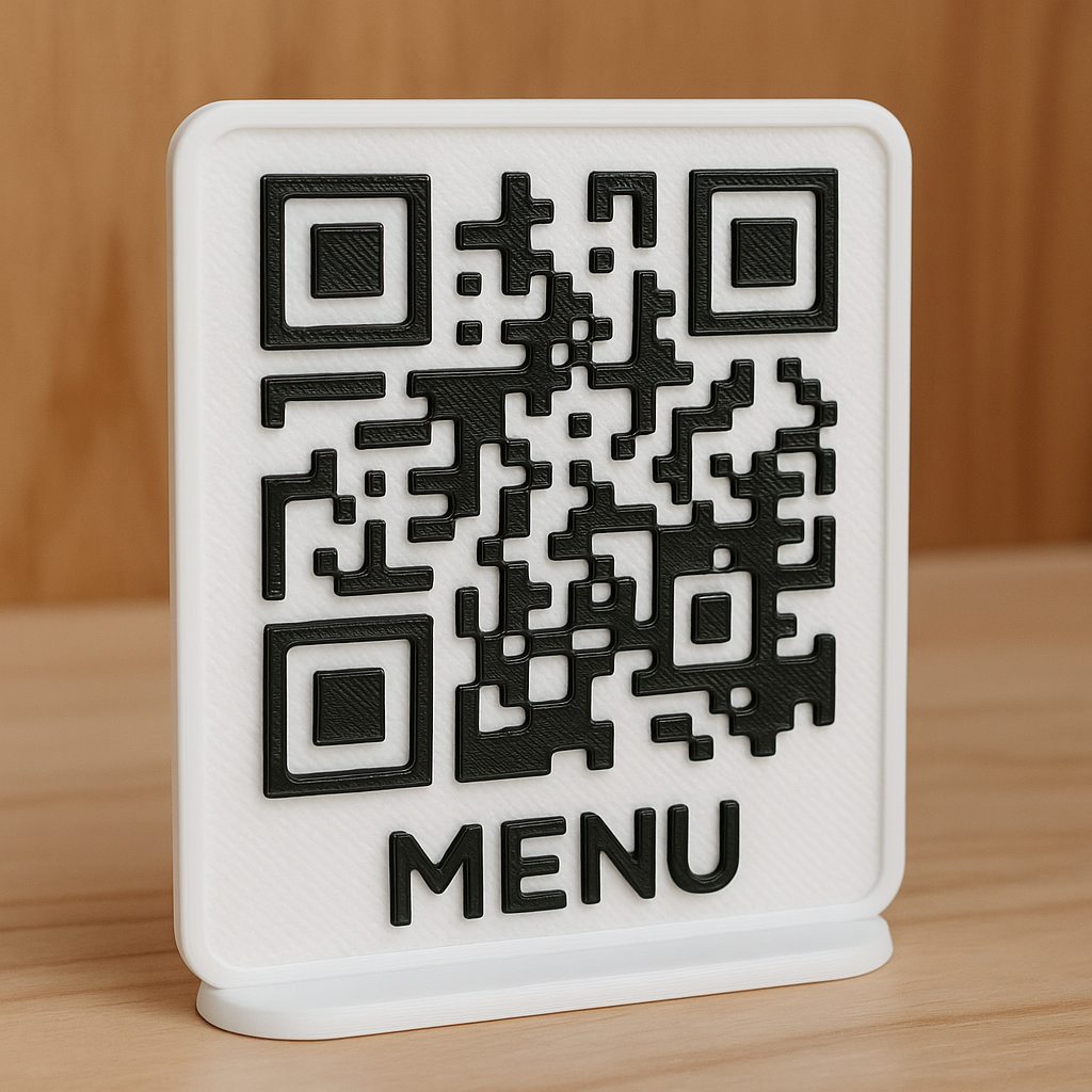 Custom 3D Printed QR Code Sign