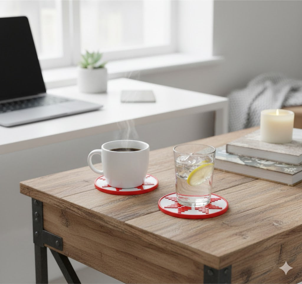The Heritage Star Coaster [6 pieces with holder] - Culture in Every Sip