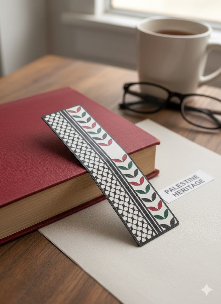 Heritage in Pages | 3D-Printed Palestinian Tatreez & Keffiyeh Bookmark [5 pieces]